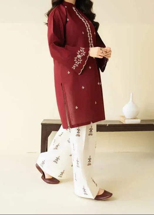 NEW COTTON ARRIVAL 😍 Most Trending Arrival Shirt Full Front Embroidered With Embroidered flapper🥰