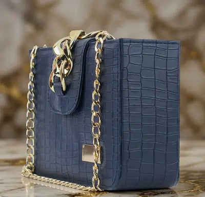 Girl's Faux Leather Textured Satchel Bag