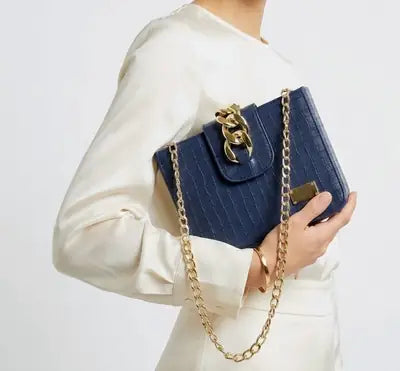 Girl's Faux Leather Textured Satchel Bag
