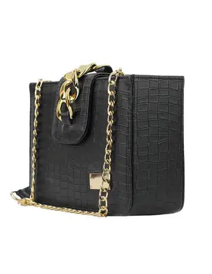 Girl's Faux Leather Textured Satchel Bag