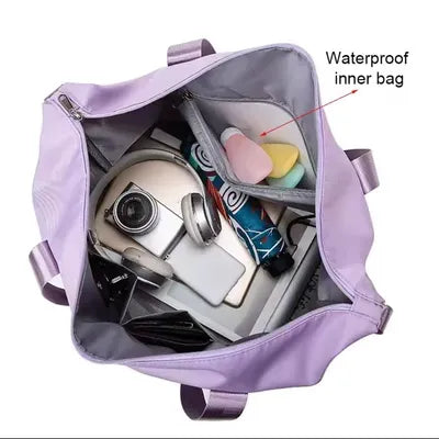 Large Capacity Travel Duffel Bag with Expandable Compartment | Foldable Weekender Gym Bag